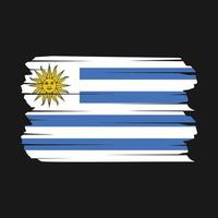 cepillo de bandera de uruguay vector