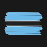 Botswana Flag Brush vector