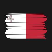 Malta Flag Brush vector
