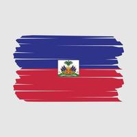 pincel de bandera de haití vector