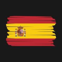 Spain Flag Brush vector