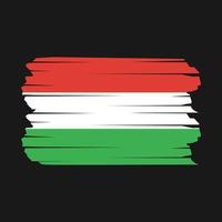 Hungary Flag Brush vector