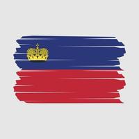 Liechtenstein Flag Brush vector
