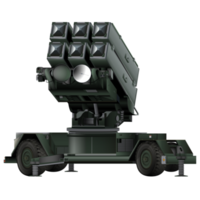 Anti - aircraft air defense system Aspide in realistic style. Skyguard. Colorful PNG illustration.