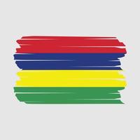 Mauritius Flag Brush vector