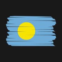 Palau Flag Brush vector