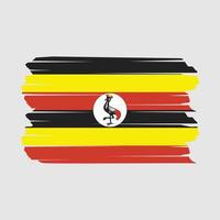 Uganda Flag Brush vector