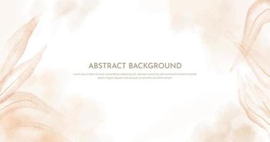 Abstract horizontal watercolor background. Neutral light colored empty space background illustration vector