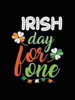 irish for one day vector