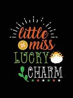 little miss lucky Charm vector