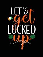 st. patrick's day typography colorful Irish quote vector Lettering t shirt design