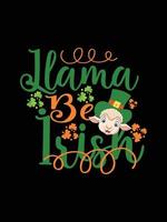 st. patrick's day typography colorful Irish quote vector Lettering t shirt design