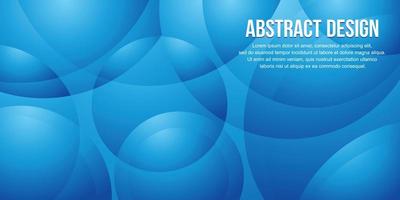 Abstract background design with blue color concept vector