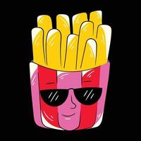 Trendy French Fries vector