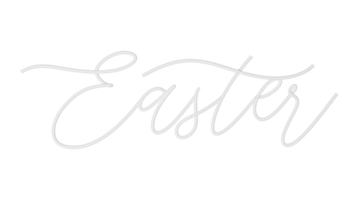 easter lettering white png