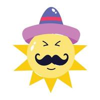 Trendy Mexican Sun vector