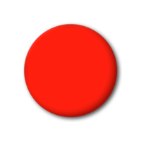 red round button for design ilustration png