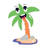 Trendy Palm Tree vector