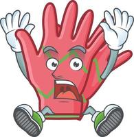 Christmas gloves cartoon vector