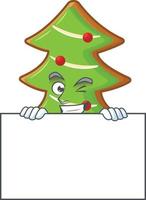 Trees cookies cartoon vector