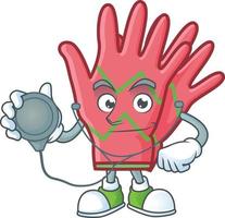 Christmas gloves cartoon vector