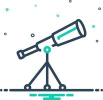 mix icon for telescope vector