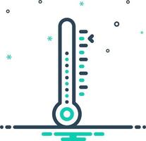mix icon for temperature vector