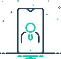 mix icon for user vector