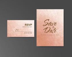 Wedding invitation with abstract watercolor background vector