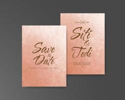 Wedding invitation with abstract watercolor background vector