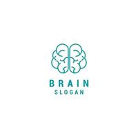 vector de icono de diseño de logotipo de cerebro
