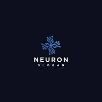 plantilla de icono de diseño de logotipo de neurona vector