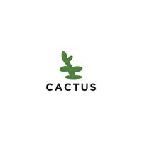 plantilla de diseño de icono de vector de logotipo de cactus