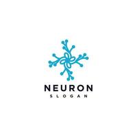 plantilla de icono de diseño de logotipo de neurona vector