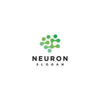 plantilla de icono de diseño de logotipo de neurona vector