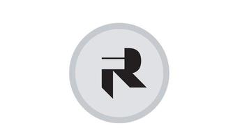 Alphabet letters Initials Monogram logo FR, RF, F and R vector