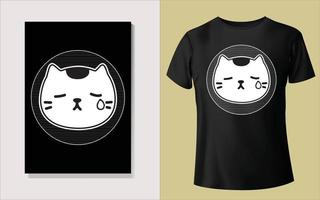 diseño de camiseta negra vector