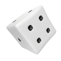 Dice isolated on transparent png