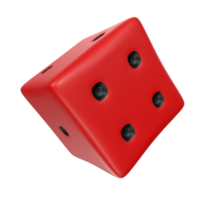 Dice isolated on transparent png