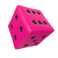 Dice isolated on transparent png