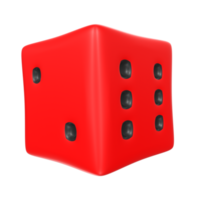 Dice isolated on transparent png