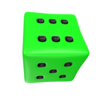 Dice isolated on transparent png