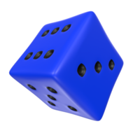 Dice isolated on transparent png