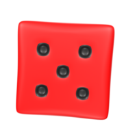 Dice isolated on transparent png