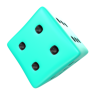 Dice isolated on transparent png