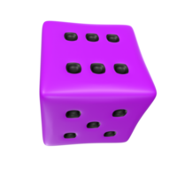 Dice isolated on transparent png