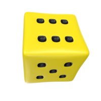 Dice isolated on transparent png