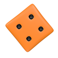 Dice isolated on transparent png