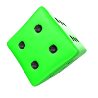 Dice isolated on transparent png