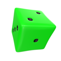 Dice isolated on transparent png